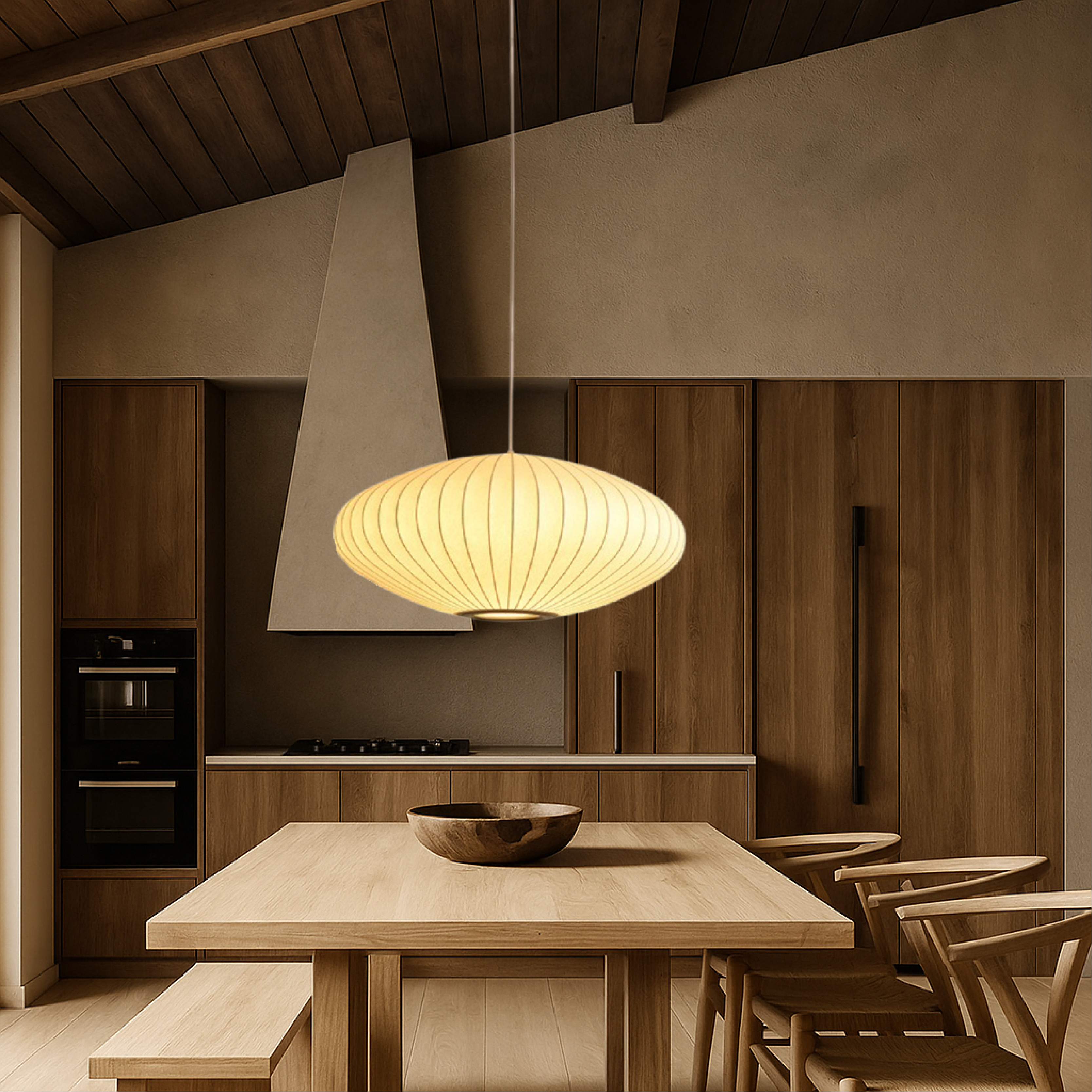 Italiaanse hanglamp van zijde
