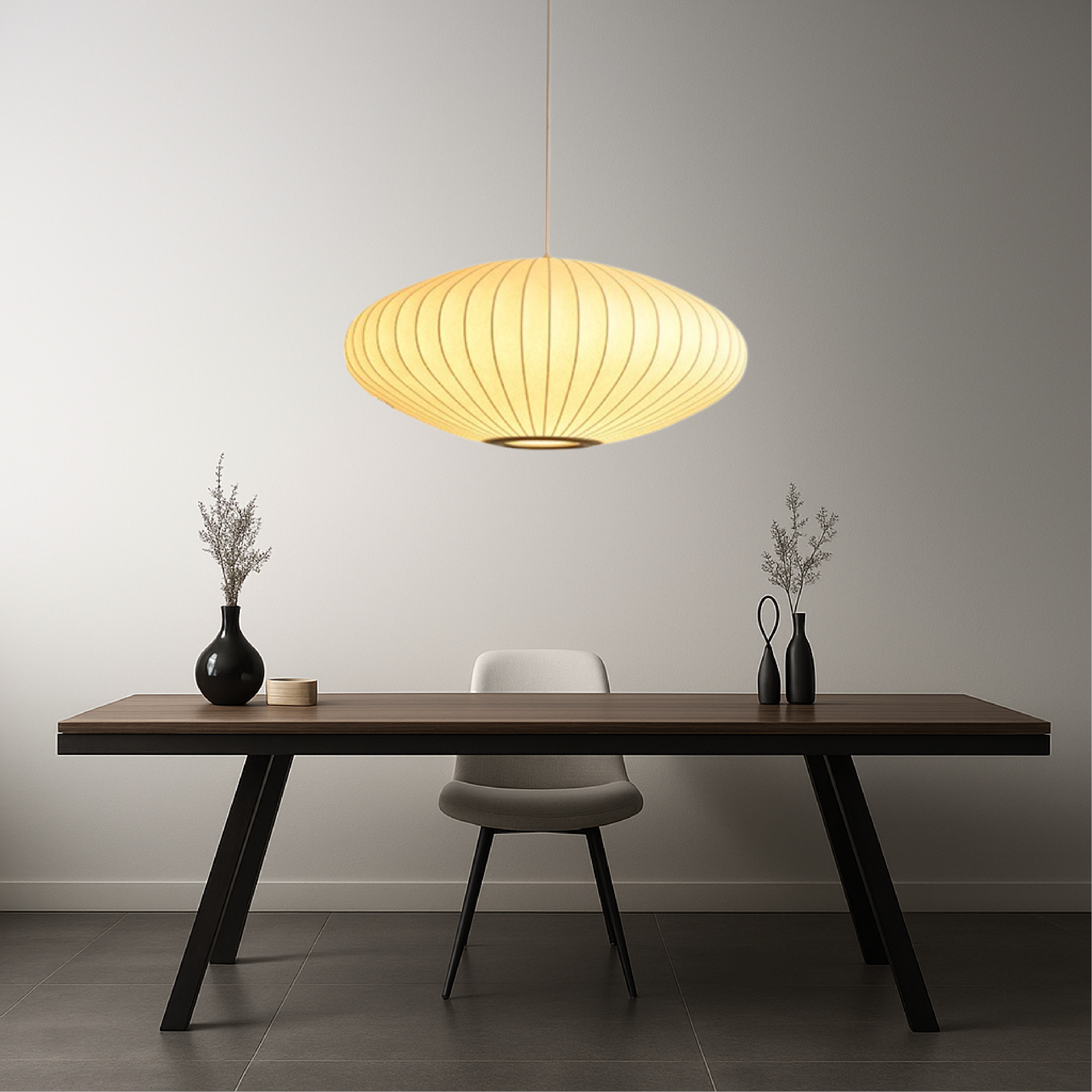 Italiaanse hanglamp van zijde