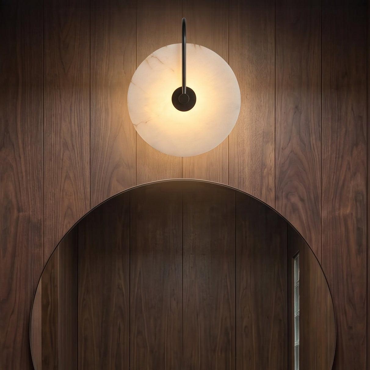 Lampada da parete a LED in marmo Alab