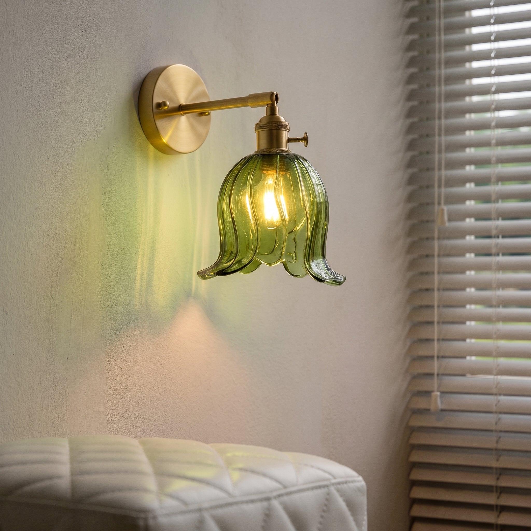 Flower Glass Wall Light