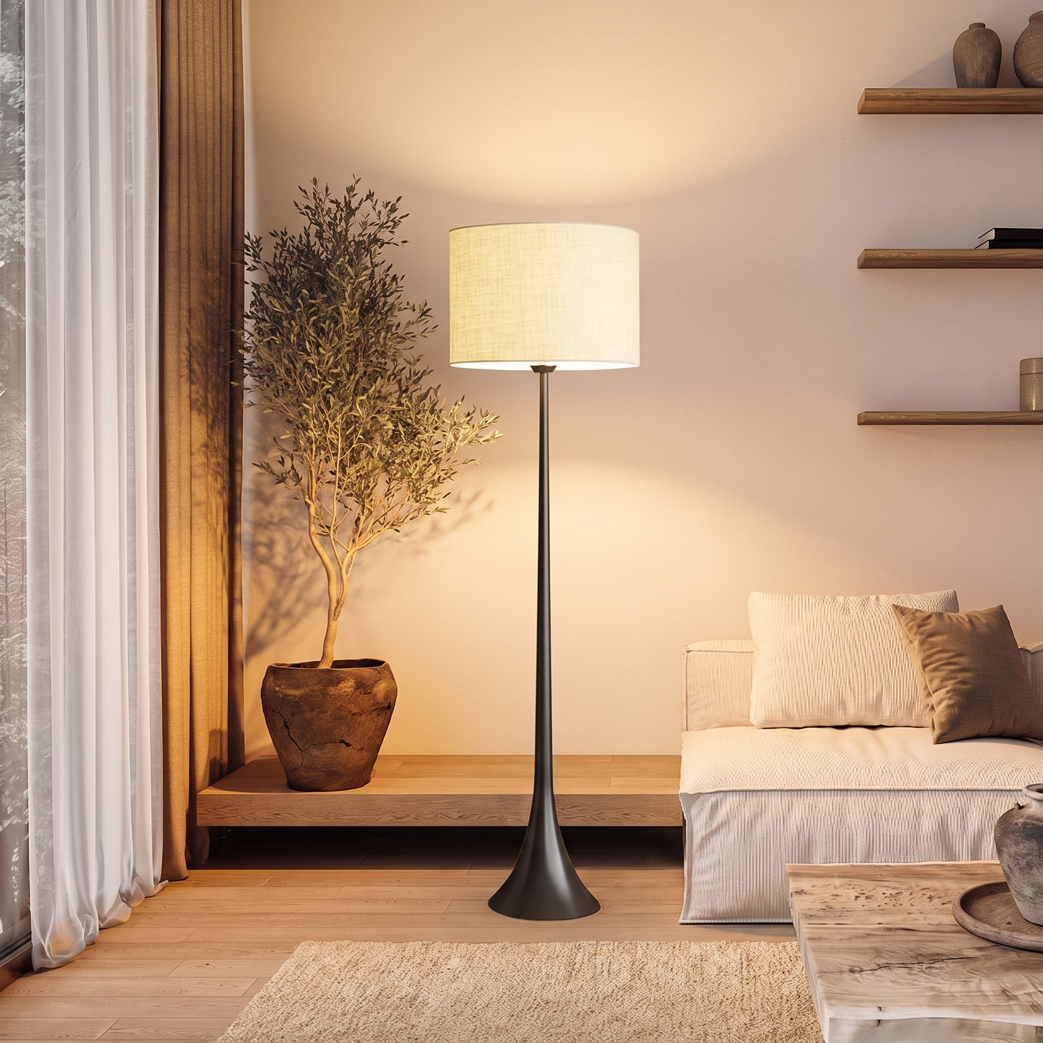 Andero's Silk Floor Lamp
