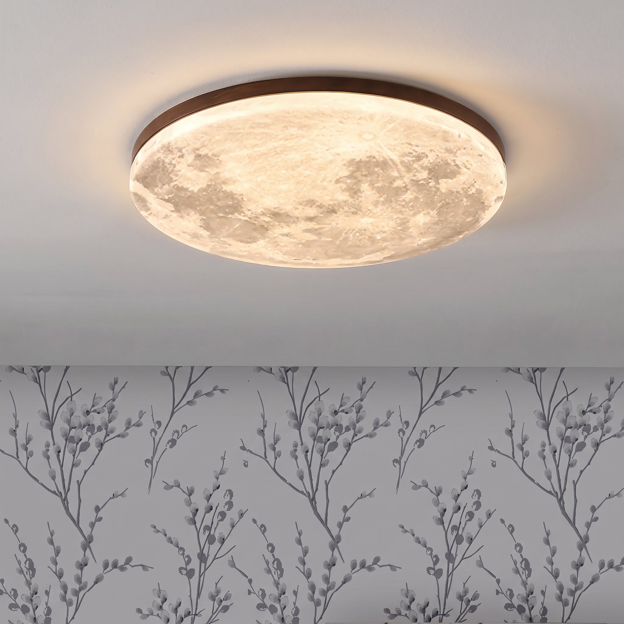 Måne-loftslampe