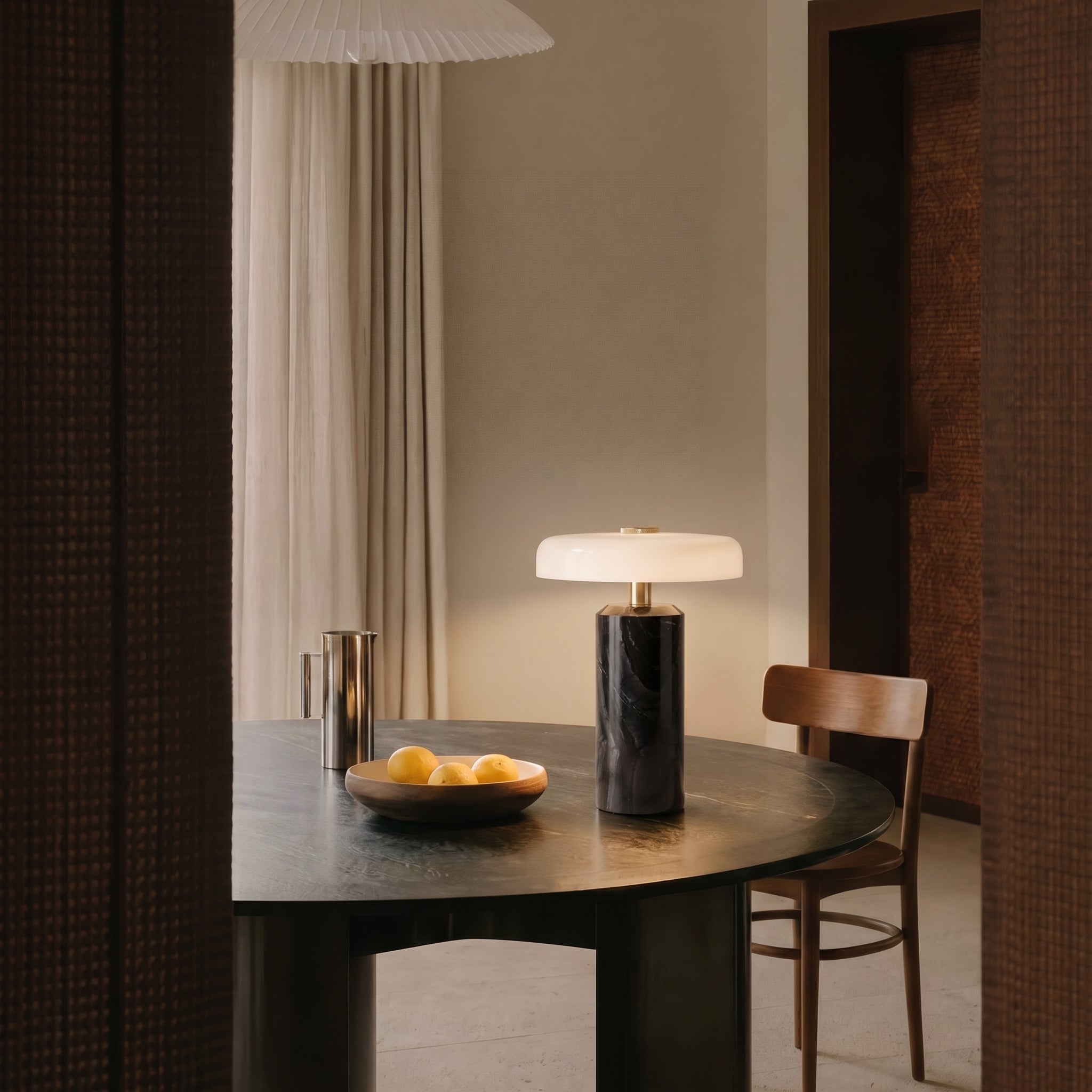 Marble Glass Table Lamp
