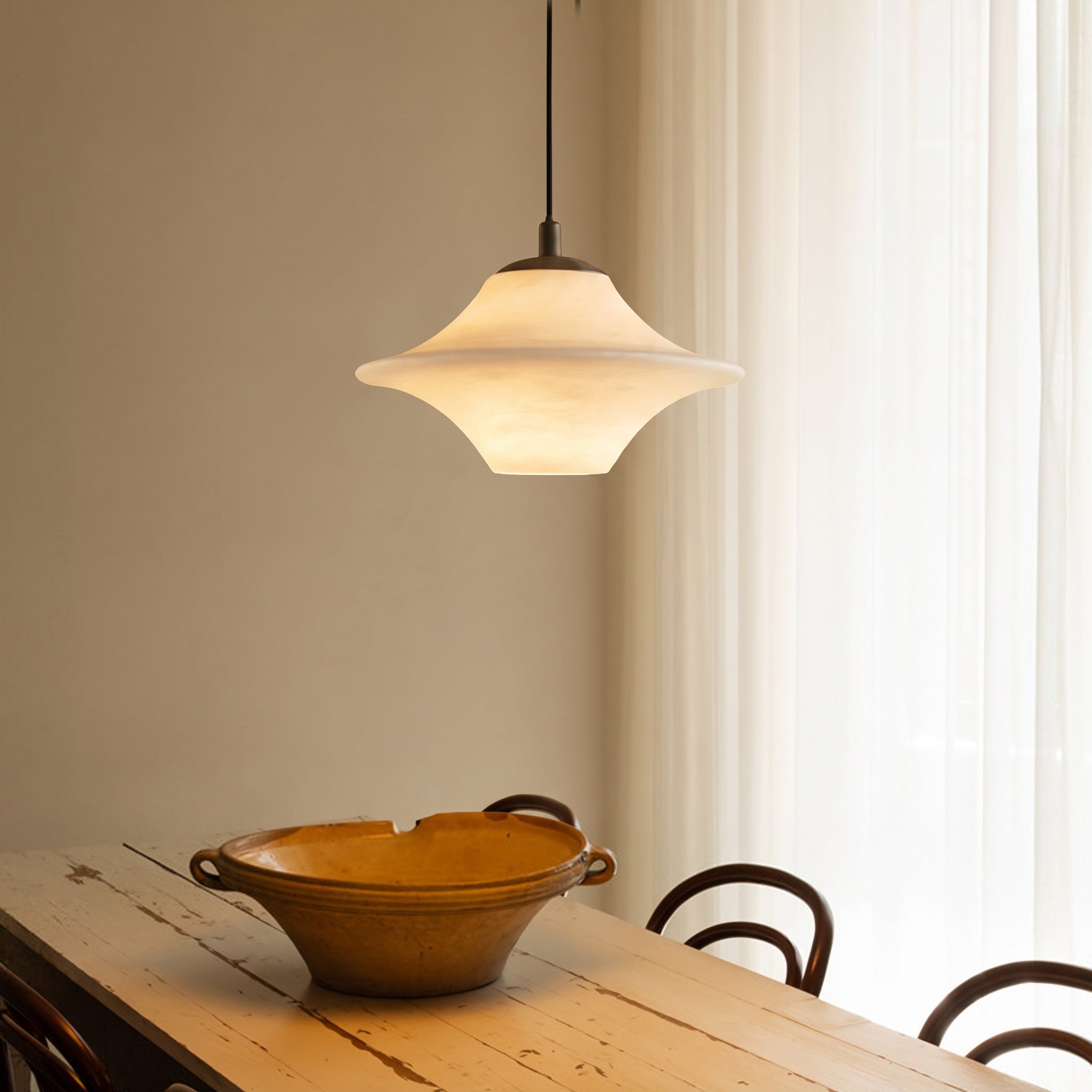 Natural Marble Pendant Light