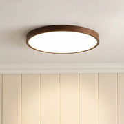Lampada da soffitto con finitura in legno scuro