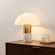 Lampe à poser champignon en marbre