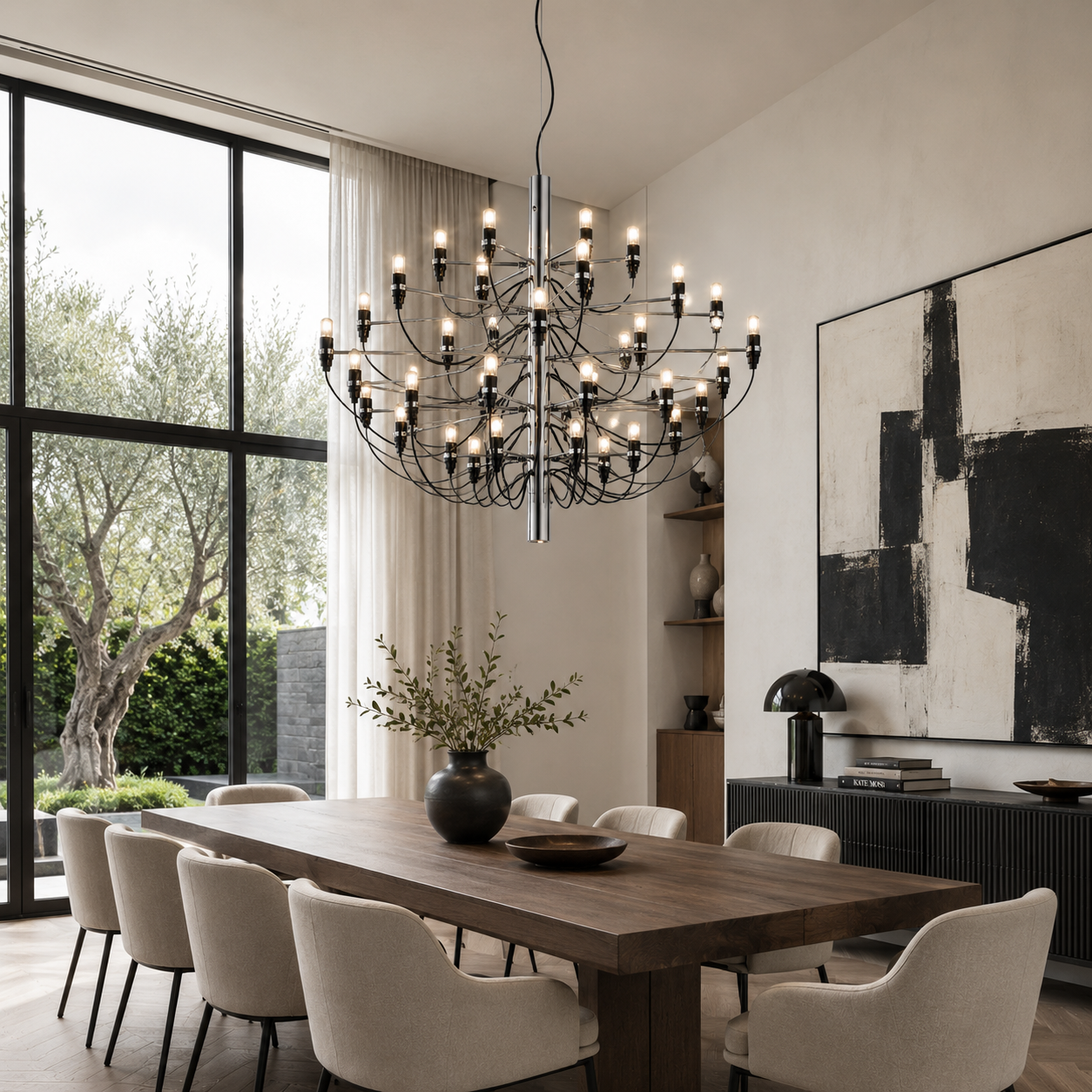 Italiensk middelalderlig designerkronelampe