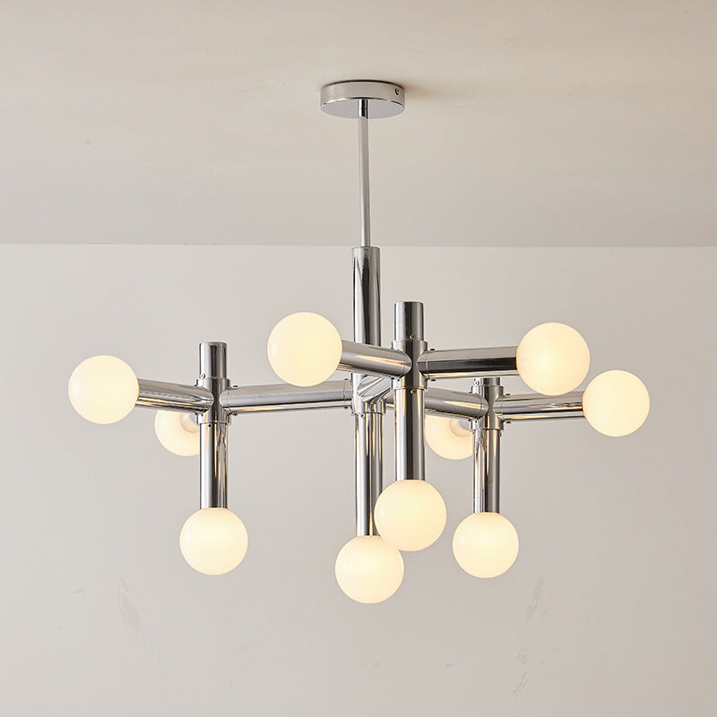 Metalowy żyrandol w stylu Bauhaus