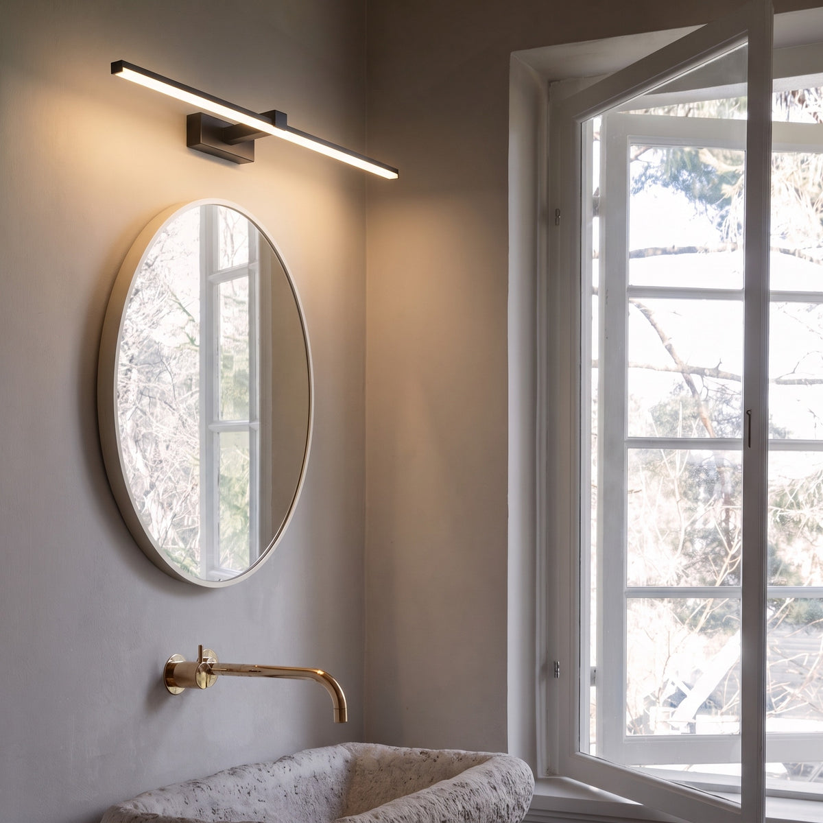 Applique murale avec miroir