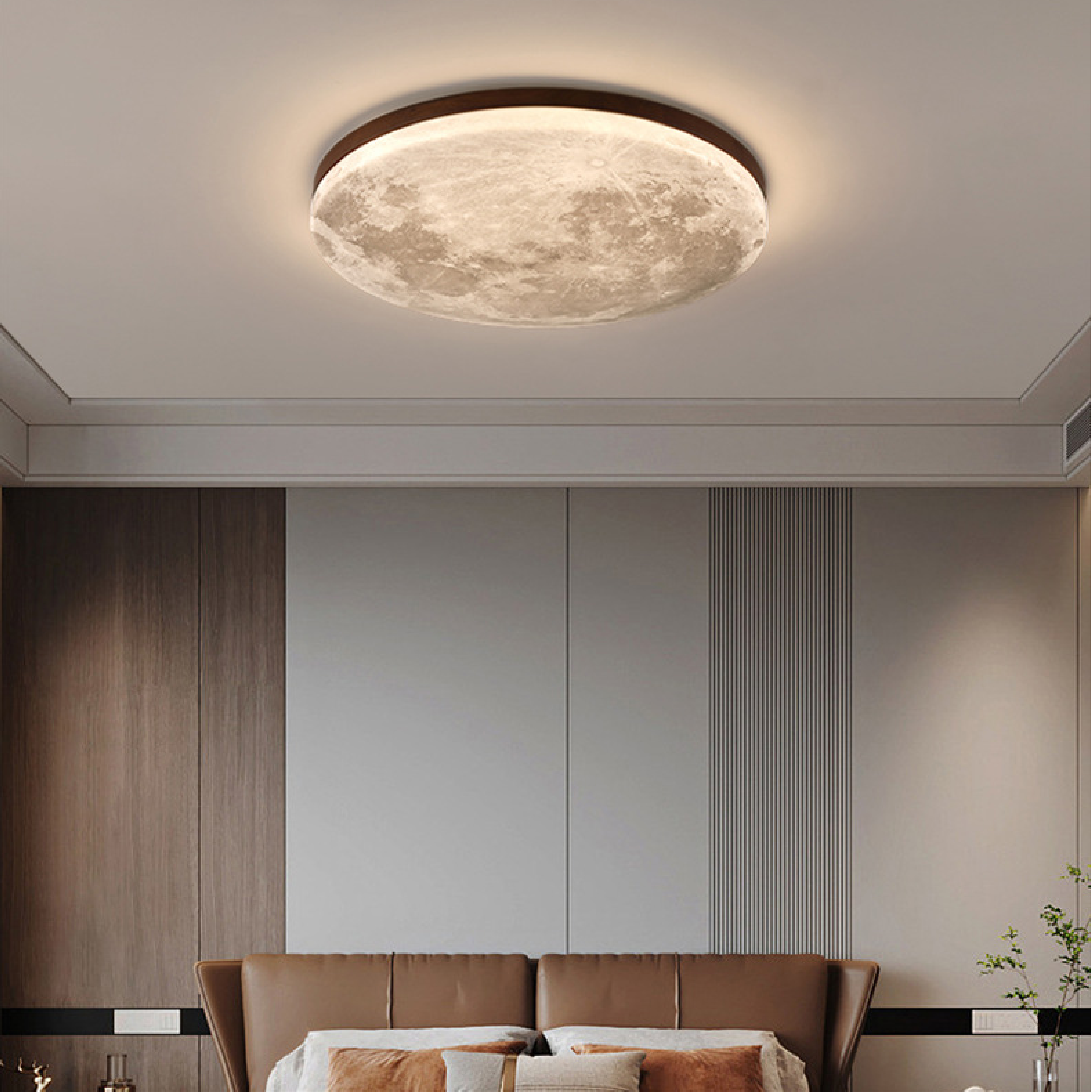 Måne-loftslampe