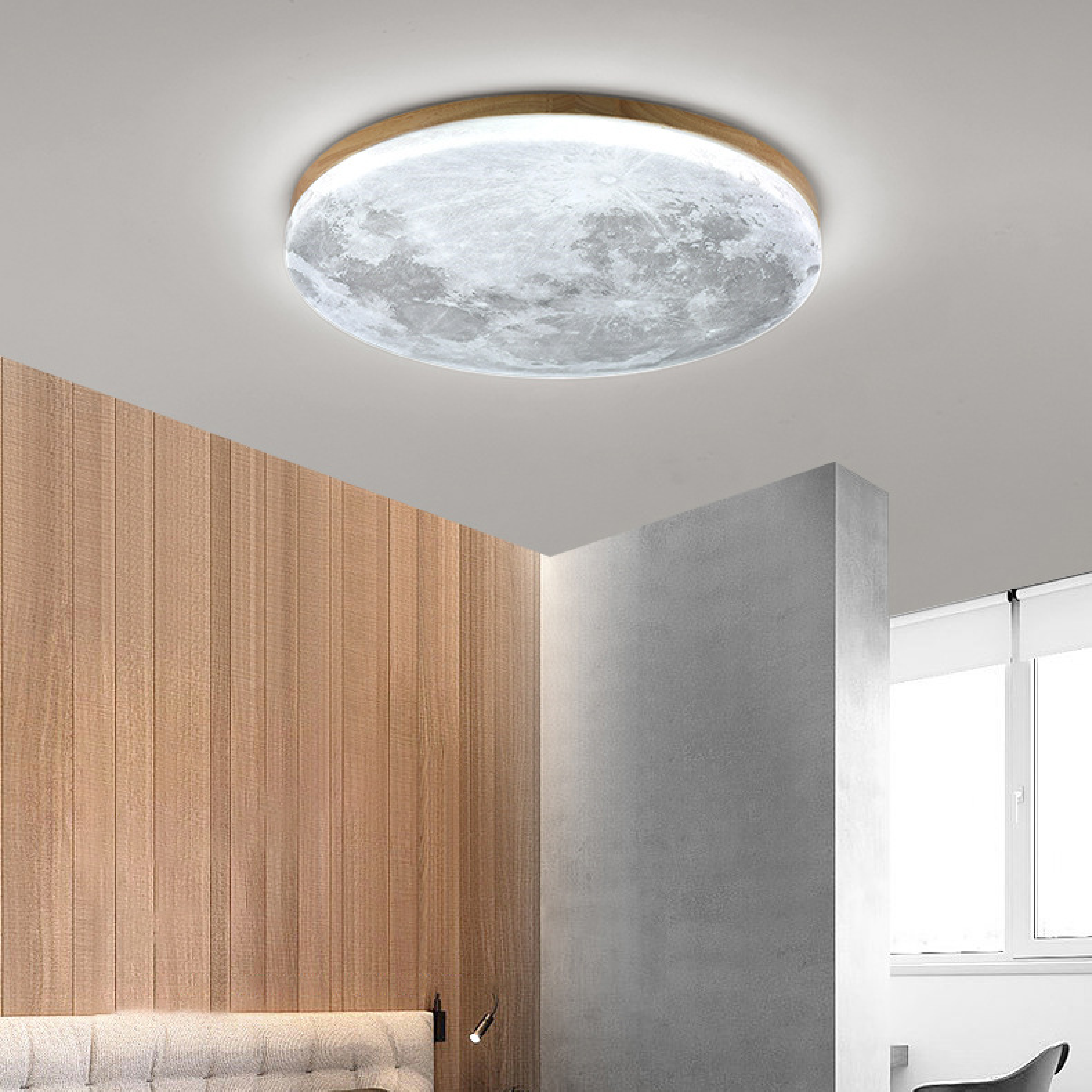 Måne-loftslampe