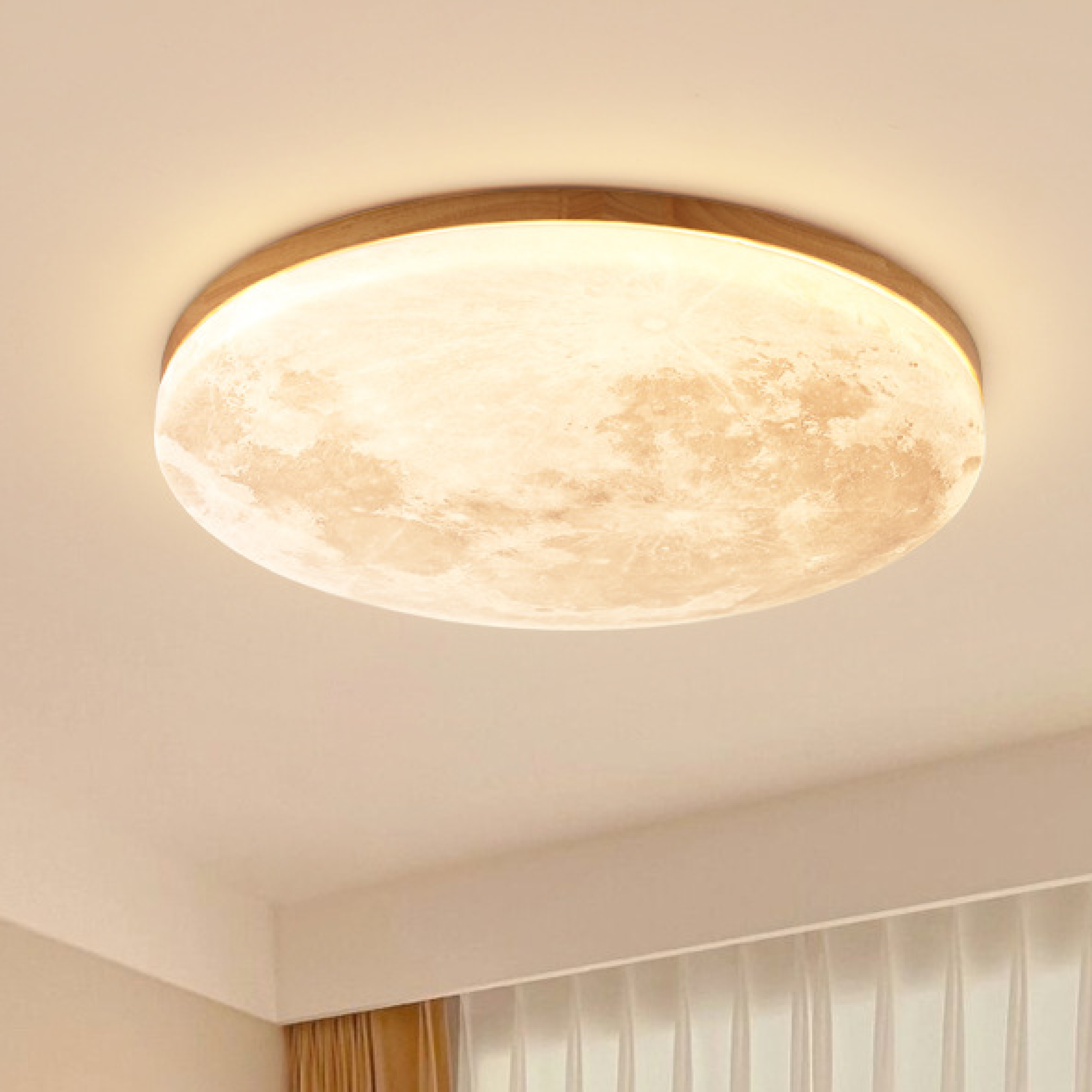Måne-loftslampe