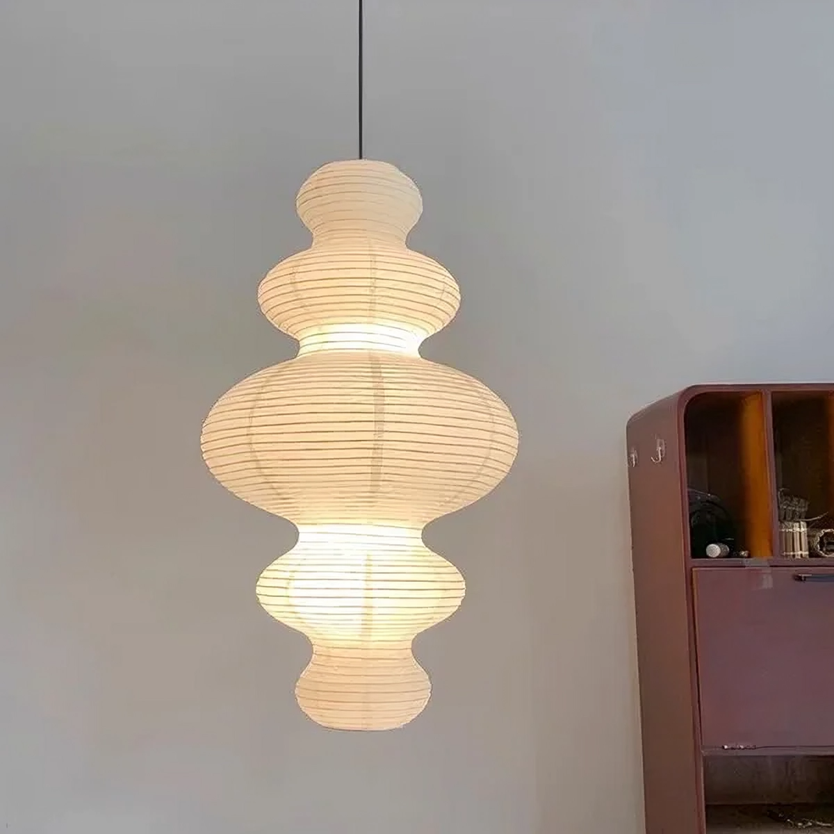 Suspension en papier de riz multicouche