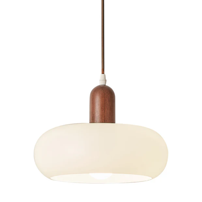 Nordisk krämvit pendellampa
