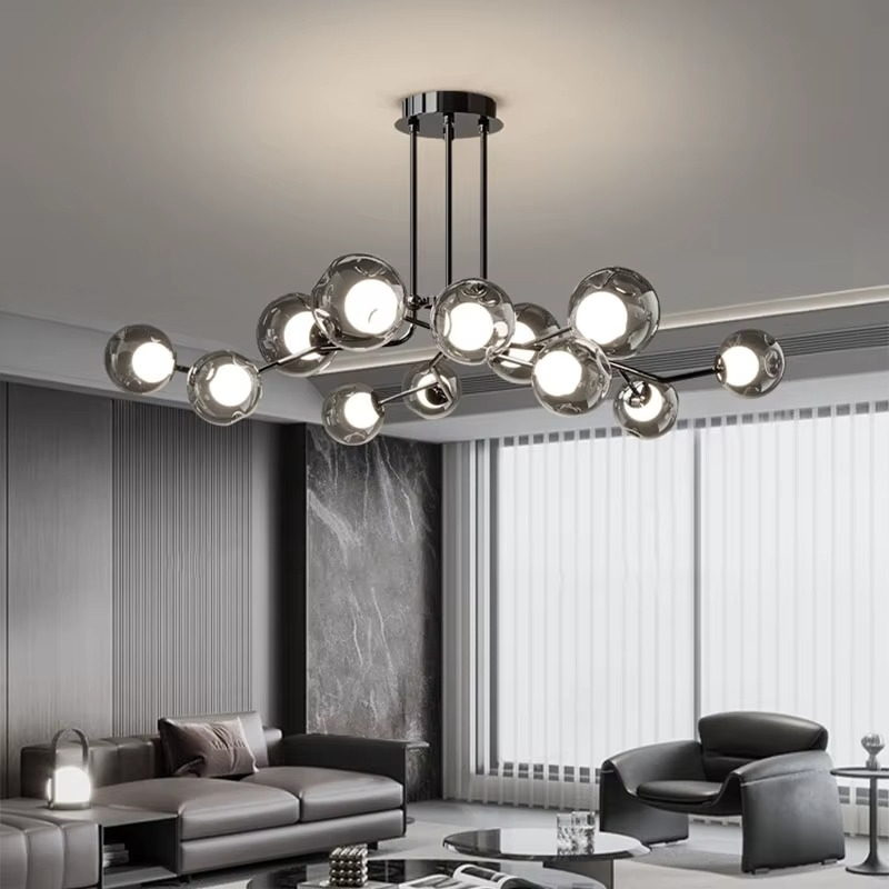 Luminaire de plafond en verre de style nordique