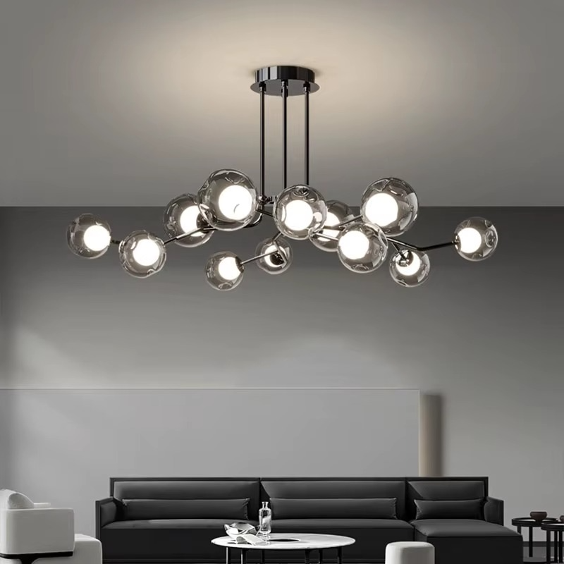 Luminaire de plafond en verre de style nordique
