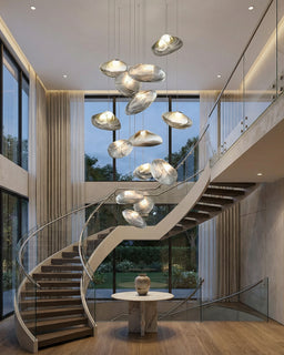 Lustre nordique Villa en verre