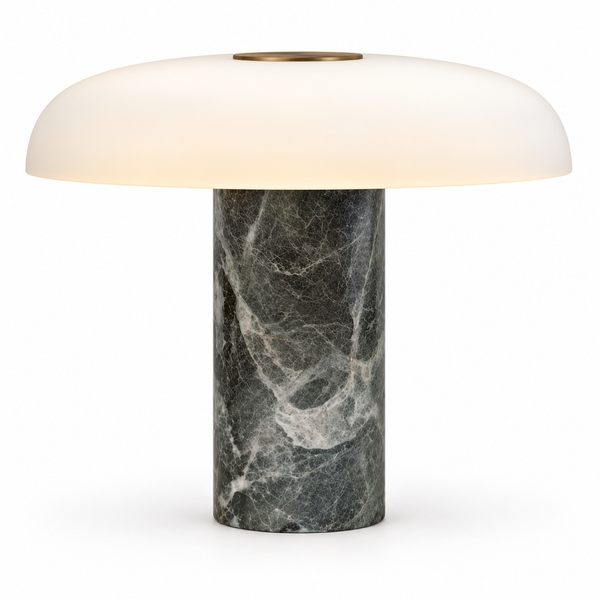 Lampe à poser Pelar en marbre et verre