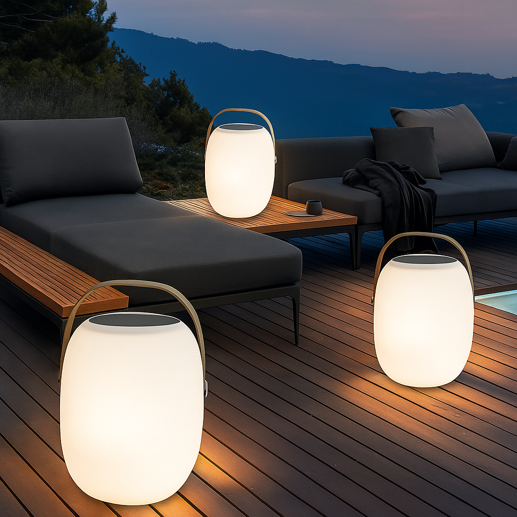 Tragbare Solarleuchte für die Terrasse – Havelalights