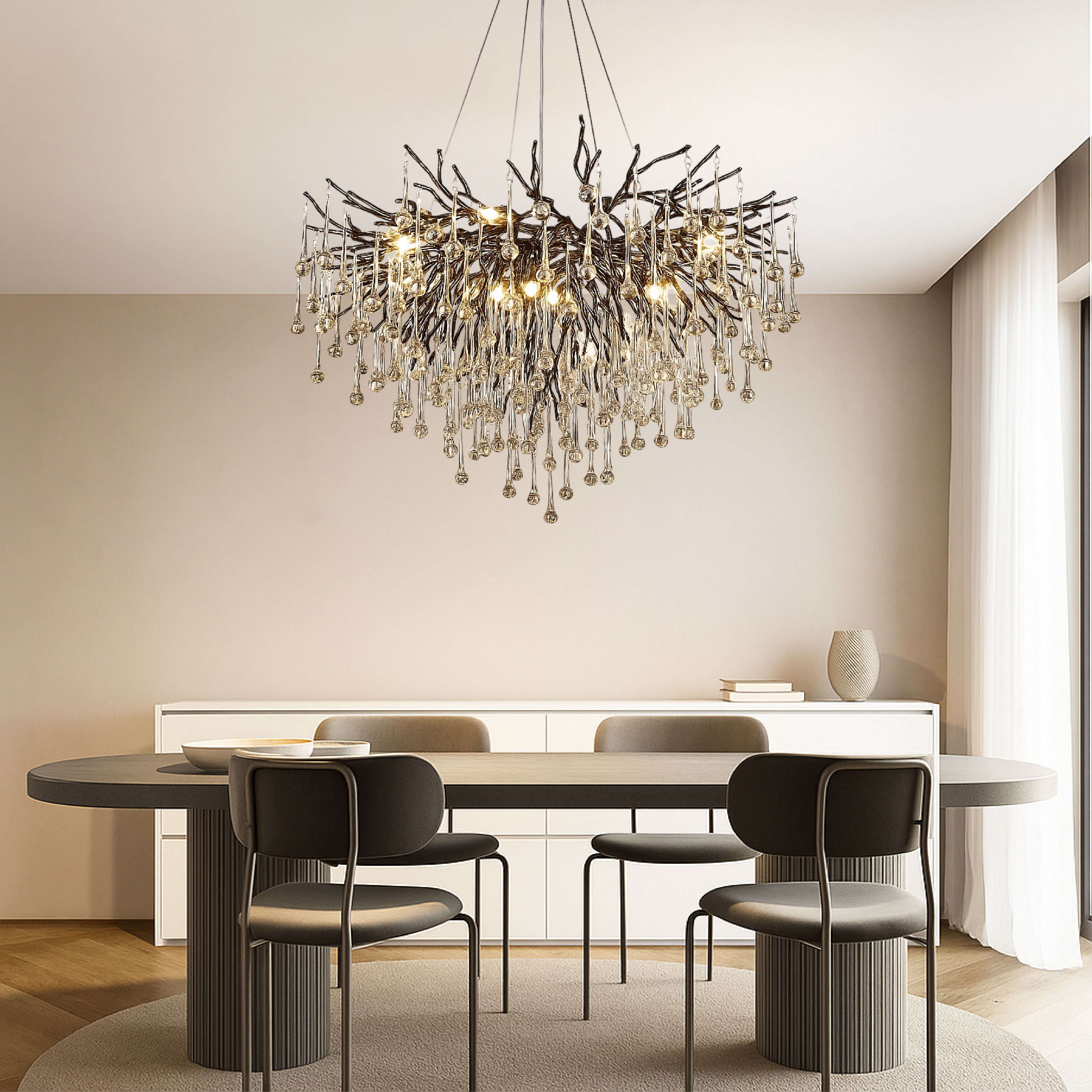 Lustre Raindrop noir
