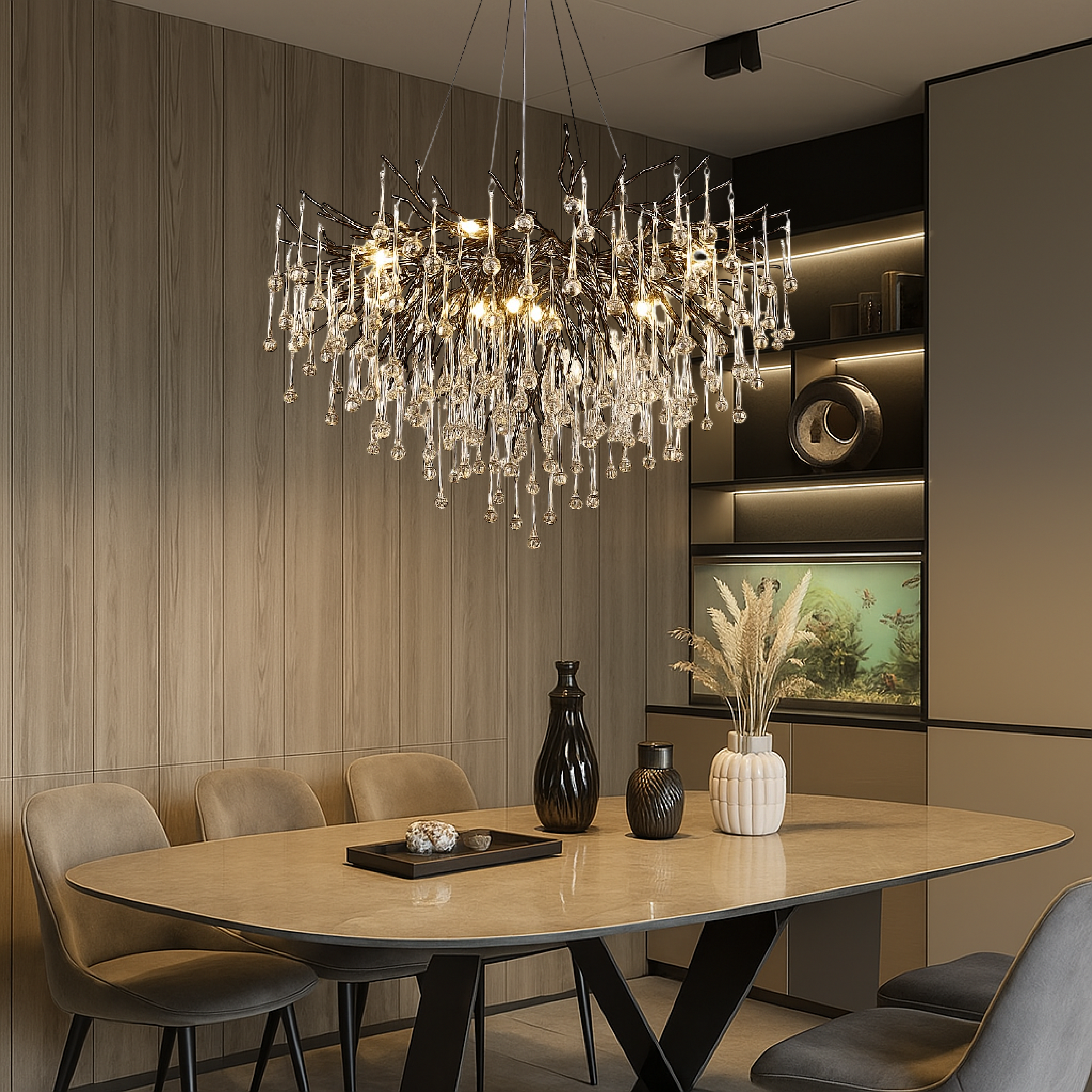 Lustre Raindrop noir