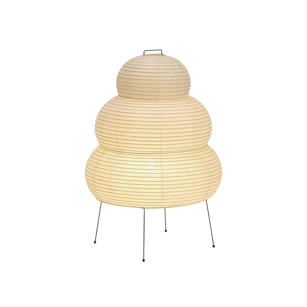 Lampa podłogowa z papieru ryżowego