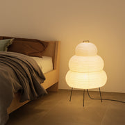 Lampa podłogowa z papieru ryżowego