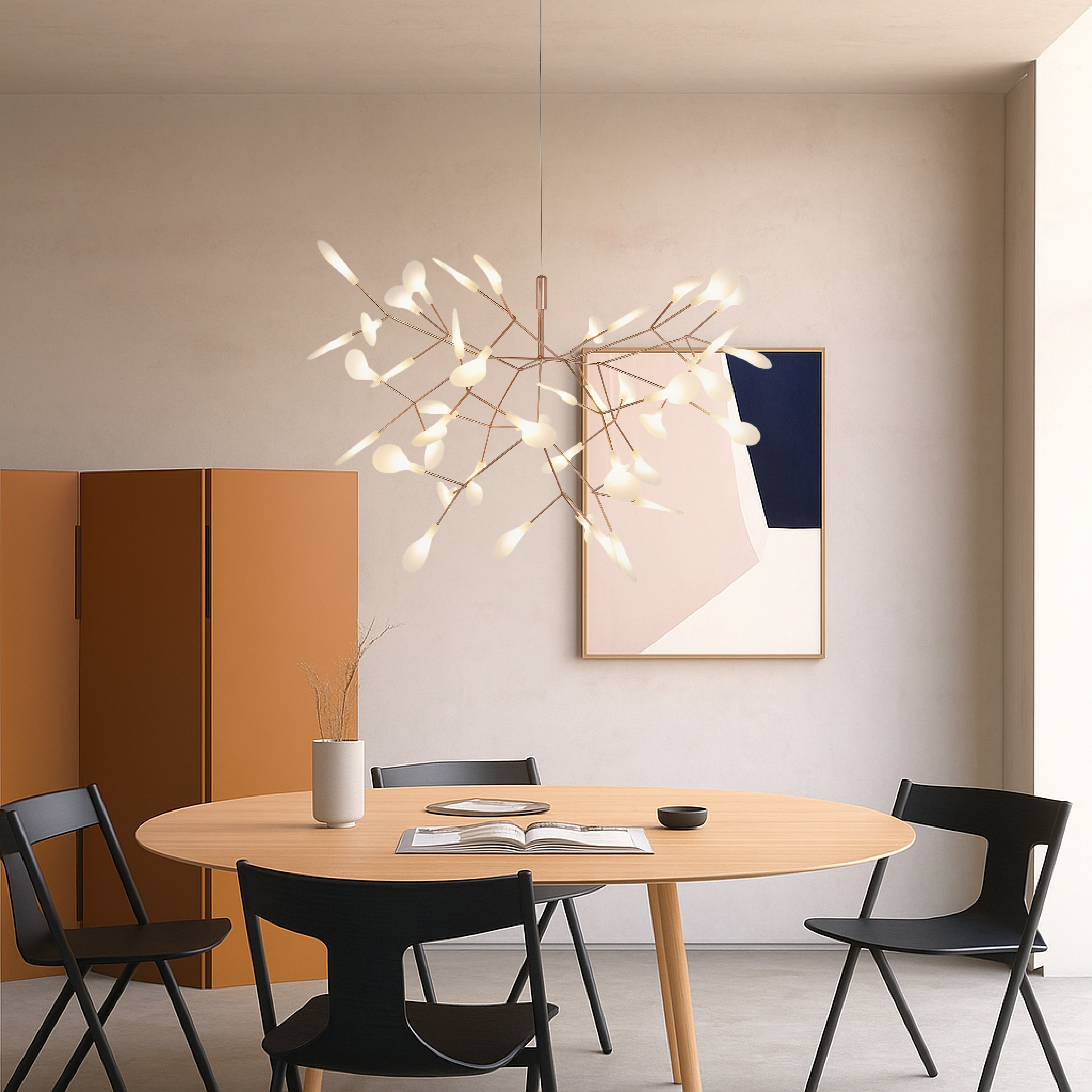 Rose Gold Firefly pendellampe