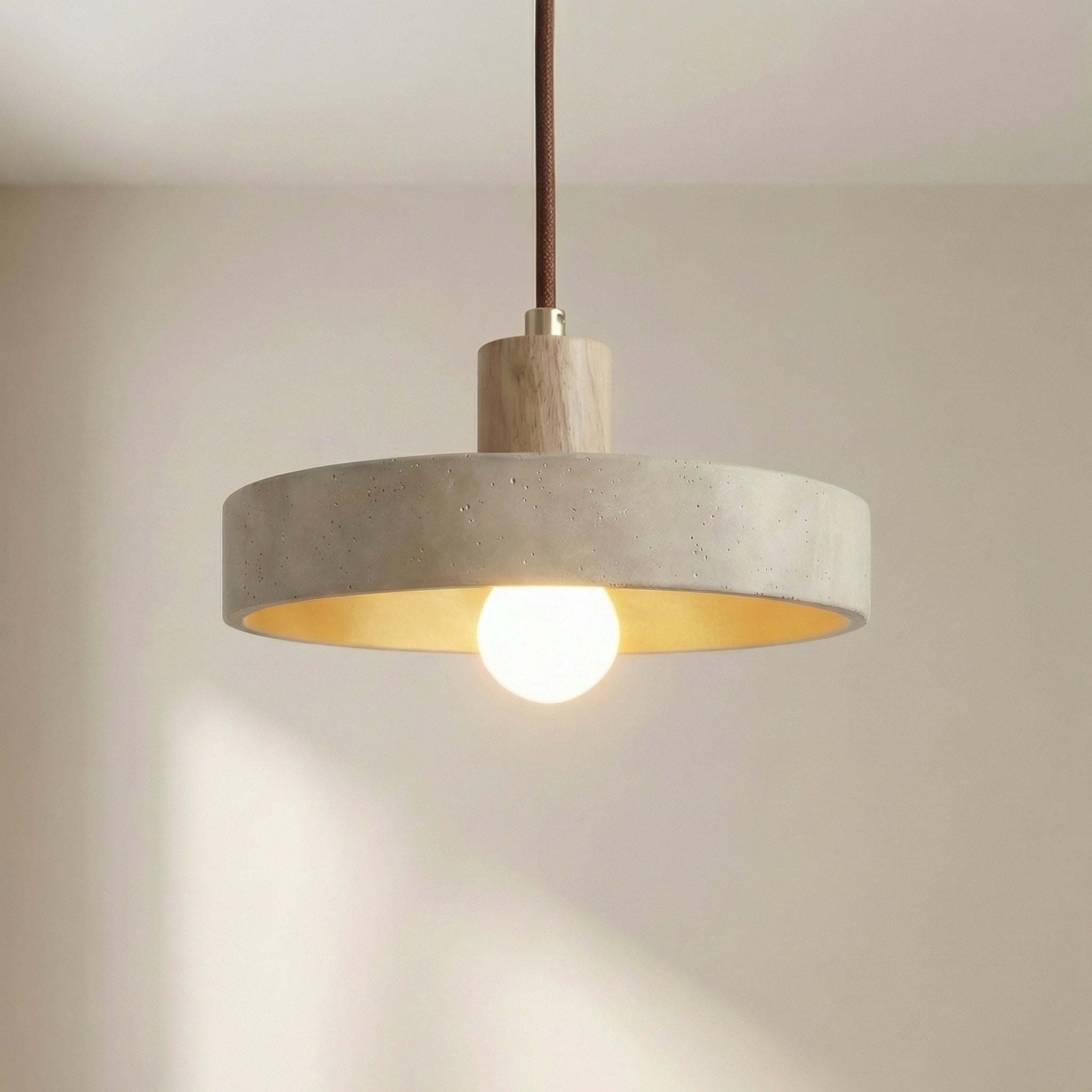 Travertin-pendel i Bauhaus-stil