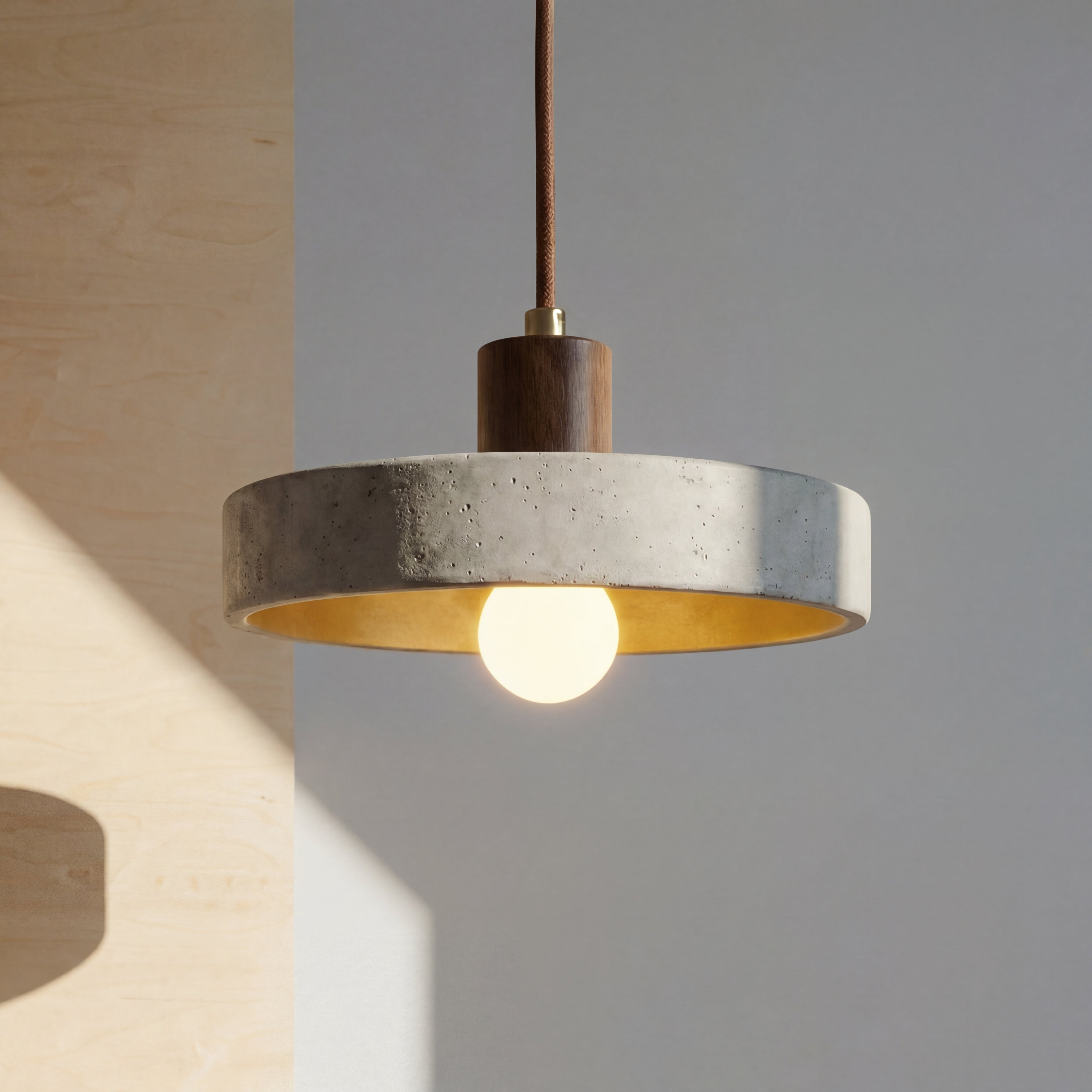 Suspension « Travertine Bauhaus »